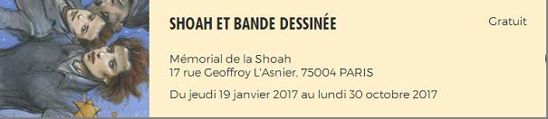 Shoah et Bande Dessinee - PARIS